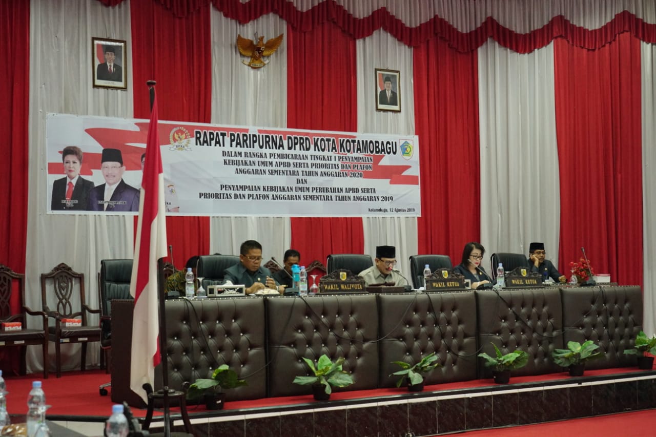 Dprd Kotamobagu Gelar Rapat Paripurna Tingkat I Apbd