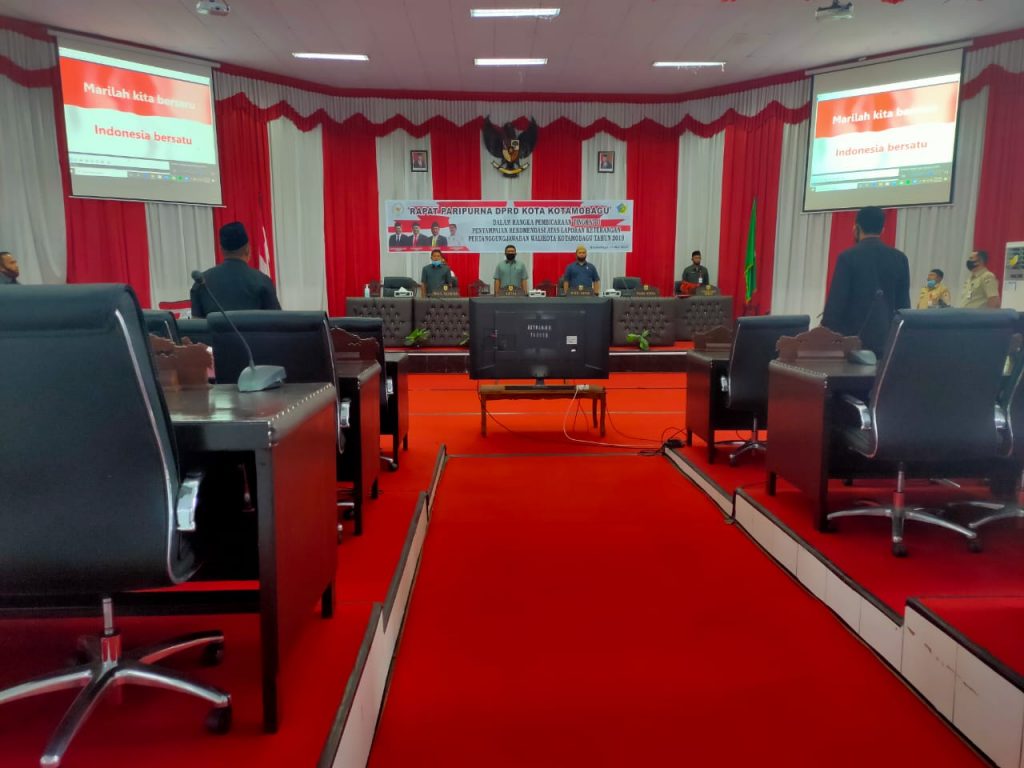 DPRD Kotamobagu Menggelar Paripurna LKPj Wali Kota Tahun 2019