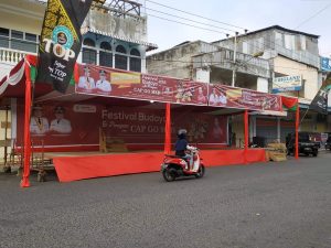 Panggung Utama Perayaan Cap Go Meh dan Festival Budaya Siap Digunakan