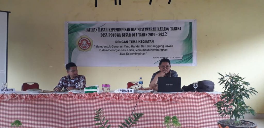 Kembangkan Potensi Pemuda,  Karang Taruna Poyowa Dua Gelar LDK