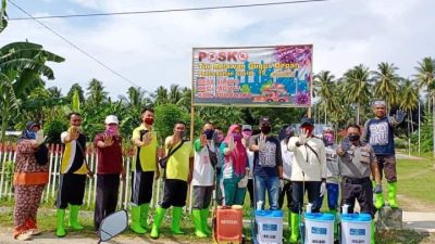 Desa Sipayo Lakukan Penyemprotan Rumah Warga