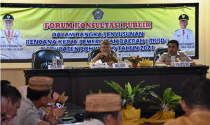 Forum Konsultasi Publik Penyusunan RKPD Kabupaten Pohuwato 2021, Dibuka Wabup