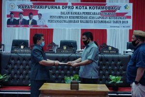 DPRD Kotamobagu Menggelar Paripurna LKPj Wali Kota Tahun 2019