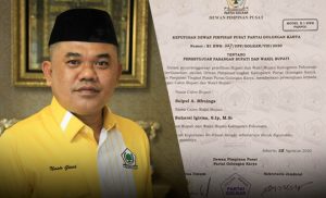 Kantongi SK Pencalonan, DPD II Golkar Pohuwato Bakal Undang Pasangan “SMS”