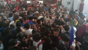 Tolak RUU Cipta Kerja Mahasiswa  Demo DPRD KK