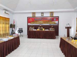 Jajaran Kapolres Se-BMR Sambut Kedatangan Tim Itwasum Mabes Polri Terkait Pelaksanaan Mantap Praja Pilkada Serentak 2020