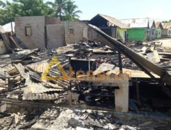 Pasca Kebakaran Tiga Rumah Di Desa Bulili, Kerugian Ditaksir 60 Juta