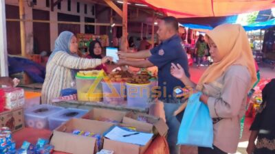 Kolaborasi Perindagkop dan  BRI, Sukses Jalankan Retribusi Pasar Non Tunai di Popayato