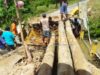 Diterjang Banjir, Jembatan Penghubung Di Desa Padengo (Dengilo) Kembali Roboh