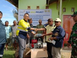 Respon keinginan Petani, Pani Gold Project Serahkan 3 Unit Pompa Air Untuk Membantu Irigasi Sawah