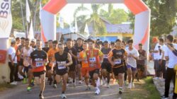 Lomba Lari 10 KM yang  Digelar Paguat Runners Community Berlangsung Sukses