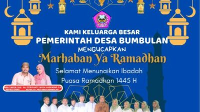 Pemdes Bumbulan dan Ketua TP PKK Ucapkan Selamat Menjalankan Ibadah Puasa