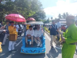 Ratusan Bentor Kawal Pasangan SIAP Daftar ke KPU