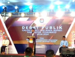 Ketua KPU Buka Debat Publik Calon Bupati dan Wakil Bupati Pohuwato