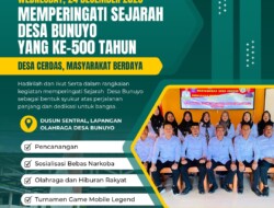 HUT Desa Bunuyo ke- 500 Bakal Semarak, Ragam Kegiatan Telah Diagendakan