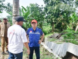 Sering Dilanda Banjir, Bupati Saipul dan BNPB Tinjau Saluran di Desa Soginti